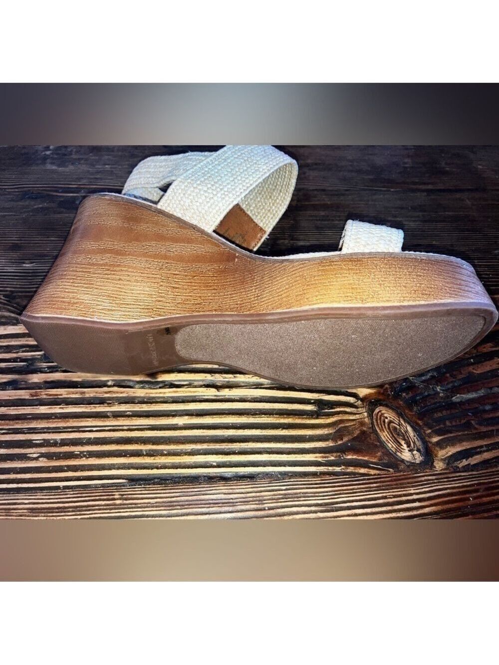 NEW Lucky Brand Delukah Womens Ankle Strap Slingback Wedges W10 NWOT - Picture 3 of 8